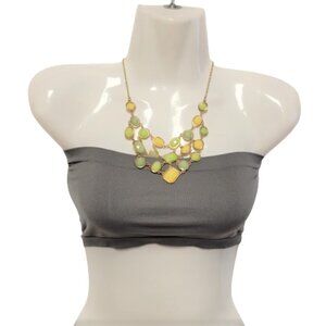 SAGE Green Crop Top Stretchy Ribbed Bandeau Tube Top - One Size- NEW